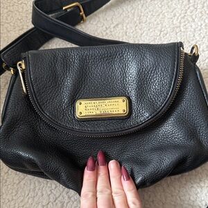 Marc by Marc Jacobs Black Pebbled Leather Crossbody Bag